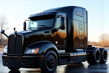 Gleaming black truck exterior post-wash, looking pristine