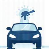 Pre-wash spray icon illustrating initial cleaning