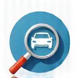 Quality check magnifying glass icon for final review